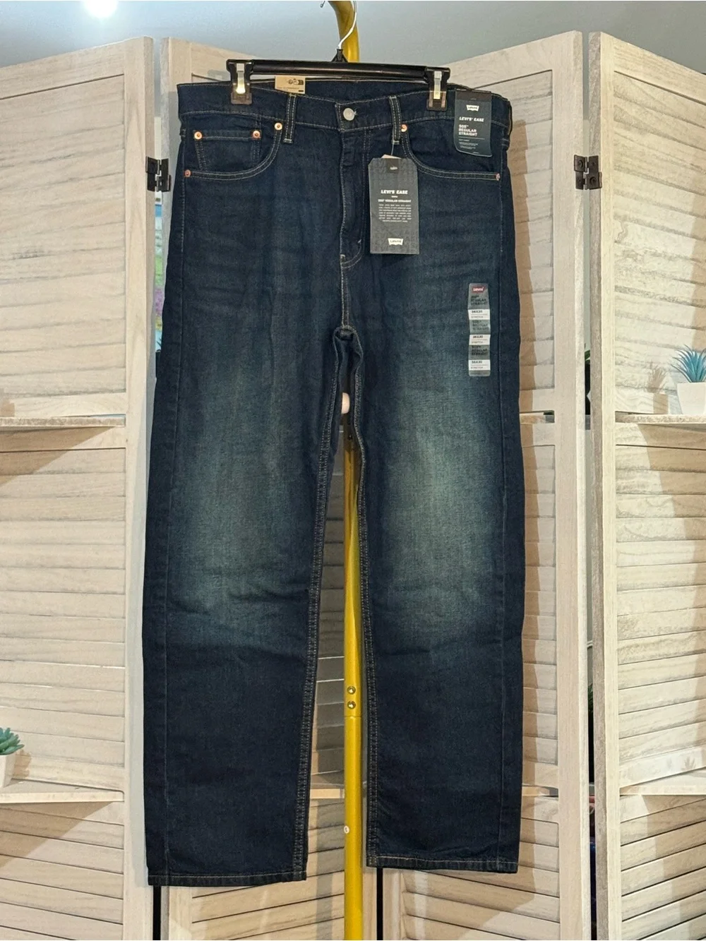 Men's Levi’s 505 Dark Blue Straight-Leg Jeans- 36x30 NWT